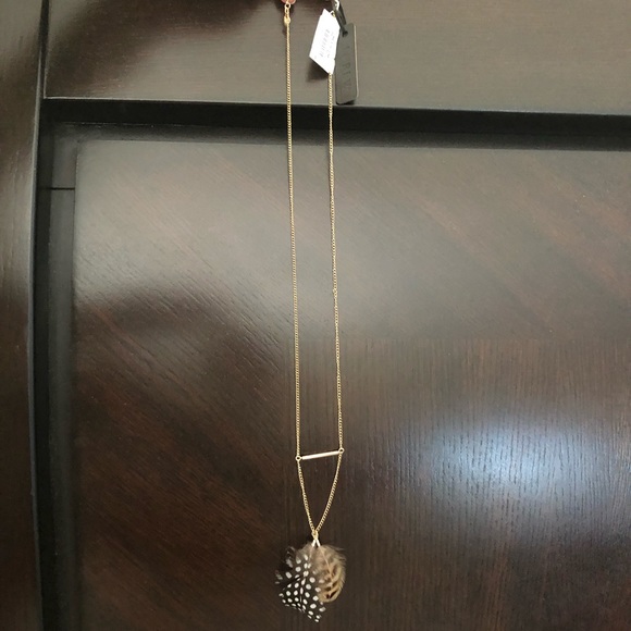 J. Crew Jewelry - NWT - JCrew - long necklace with feathers